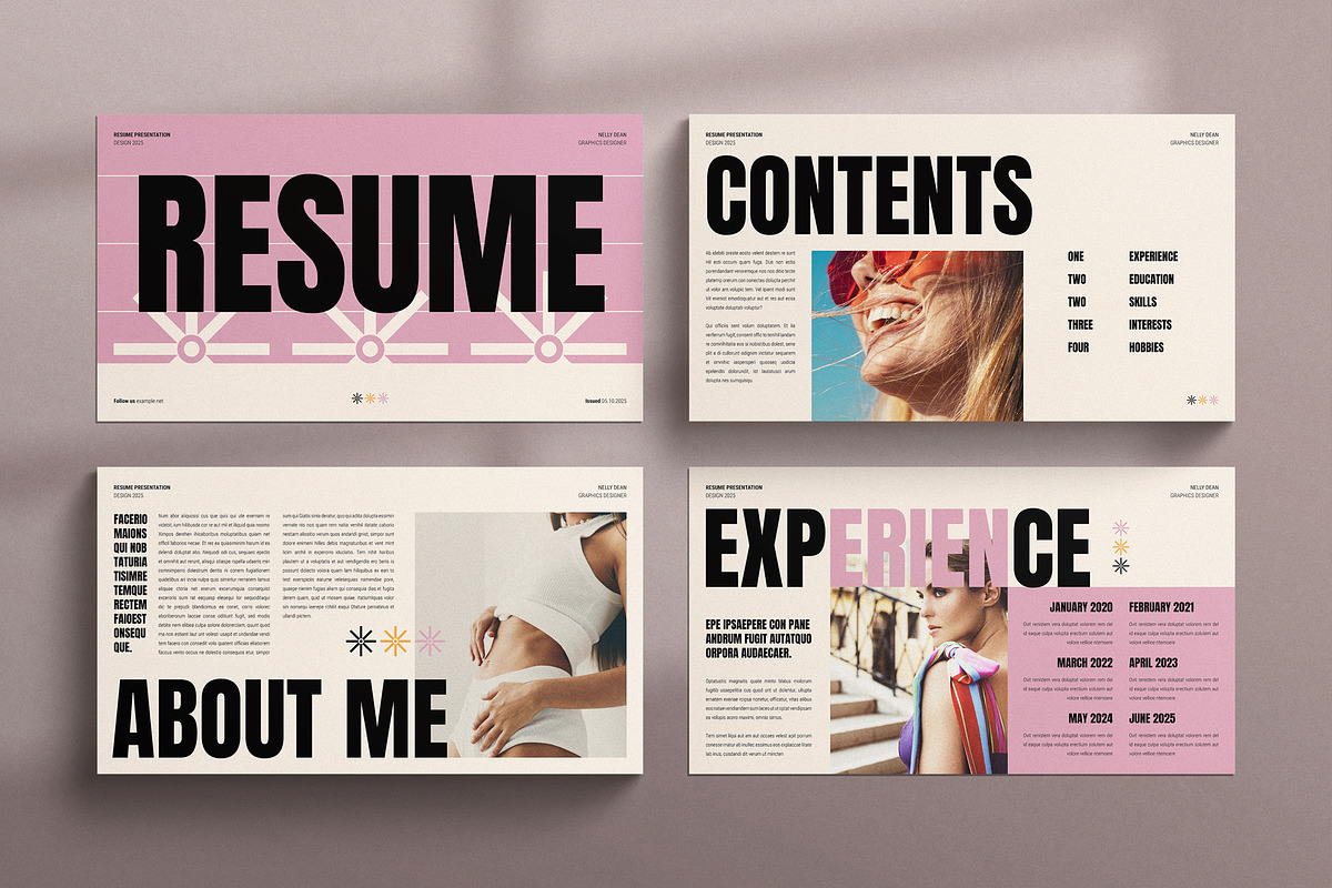 CV Presentation Template, a Presentation Template by TemplatesForest