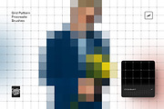 Grid Pattern Procreate Brushes, a Brush Add-On by Creative Veila (Thumbnail 8 of 9)