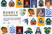Stand with Ukraine. Illustrations, a Person Illustration by Renberrry.Store (Thumbnail 1 of 9)