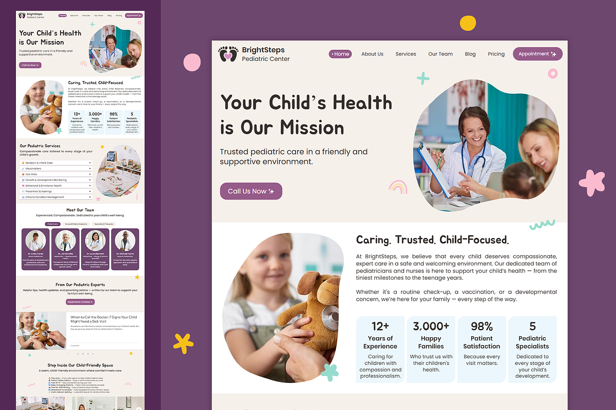 Kids Clinic - Wix Studio Website, a Wix Template by Kitteeh (Photo 7 of 11)