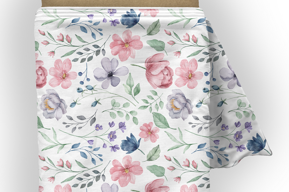 Misty Petal Garden Seamless Pattern, a Pattern Graphic by OwlAndFern (Photo 3 of 12)