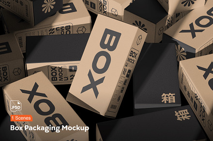 Box Packaging Mockup, a Packaging Mockup by megostudi0