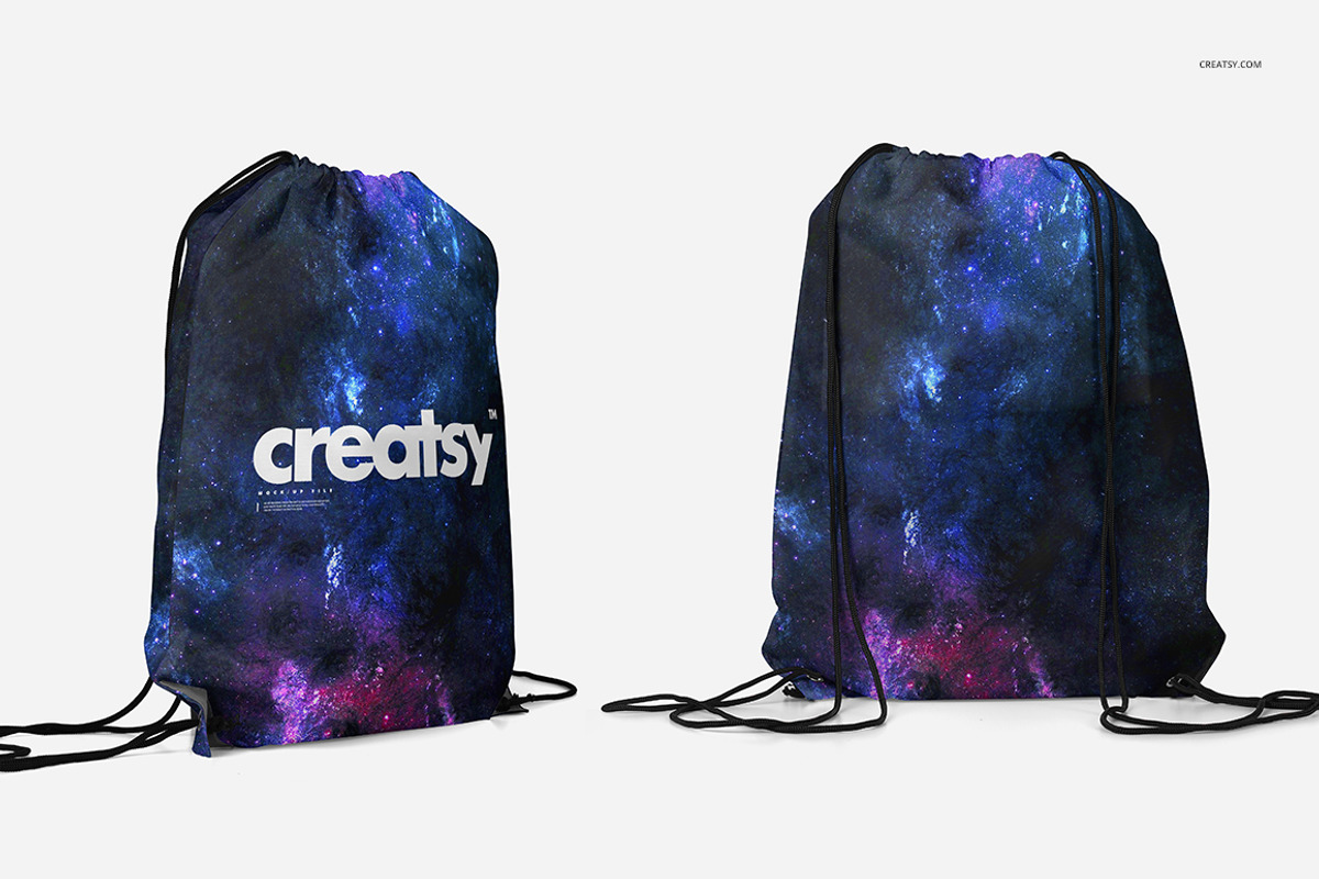 Drawstring Backpack 2 Mockup Set, a Product Mockup by creatsy4 (Photo 4 of 9)