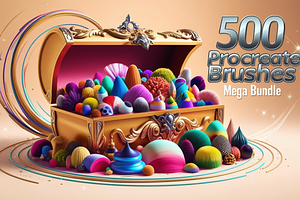 500 Procreate Brushes Mega Bundle