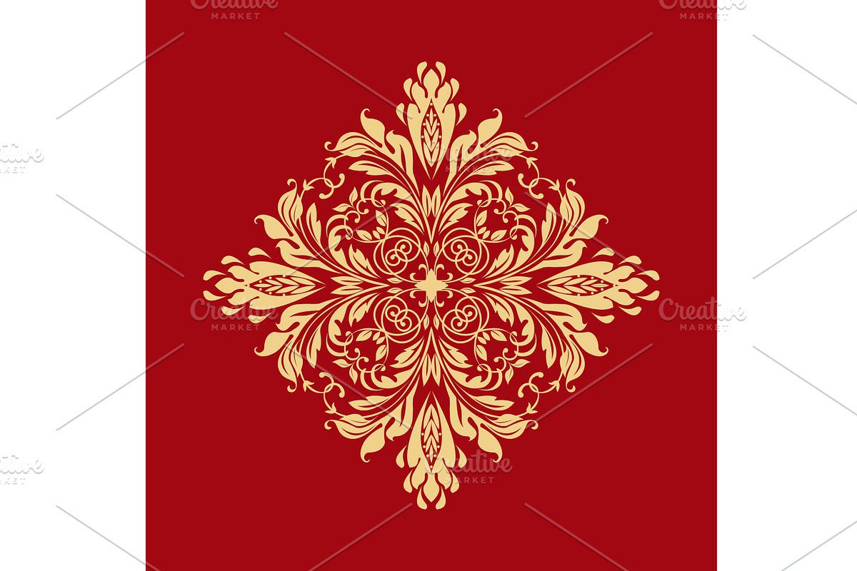 Damask graphic ornament. Floral, an Illustration by RODINA (Photo 1 of 3)