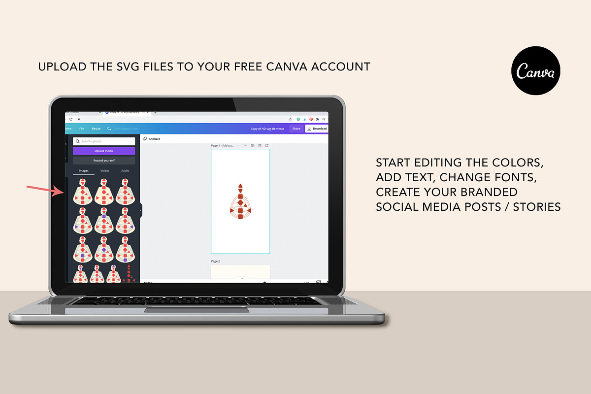 Human Design Instagram Creator CANVA, a Social Media Template by Backyard Rose (Photo 5 of 11)