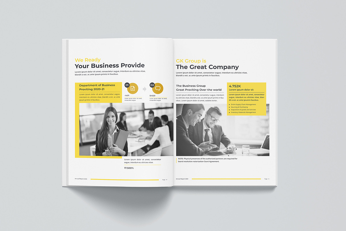 Annual Report Bundle | Word, indd, a Brochure Template by obayes (Photo 8 of 51)