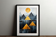 Geometric mountain landscape., a Wallpaper Graphic by O m N i  Studio (Thumbnail 15 of 15)