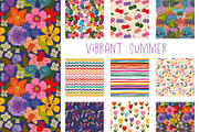 Vibrant Summer — Floral & Fruit, a Pattern Graphic by HannaSymo (Thumbnail 2 of 9)