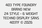 403 Astona - Techno Sans Display, a Sans Serif Font by 403 Type Foundry (Thumbnail 2 of 11)