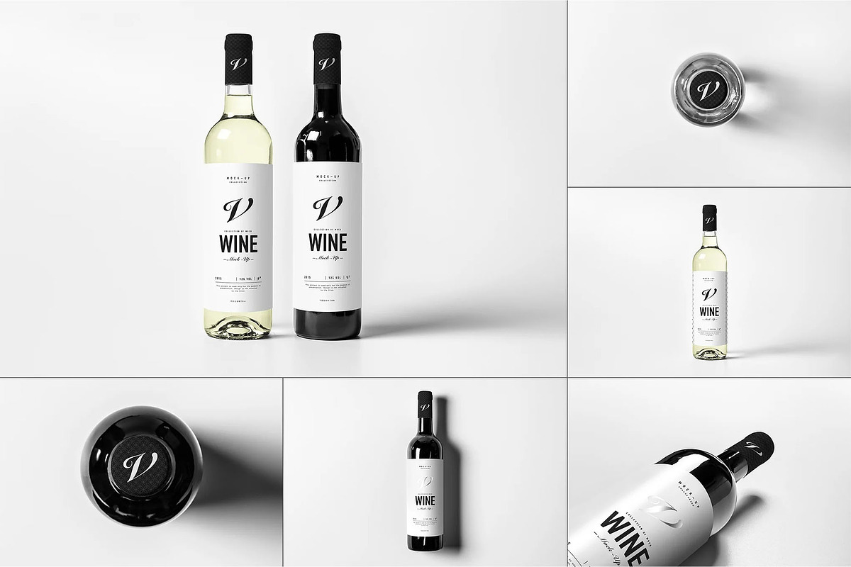 Wine Mock-up, a Product Mockup by zippypixelstudio (Photo 1 of 11)