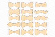 Tie hanger and bow tie for grandpa, a Pattern Graphic by MegaPrezencik (Thumbnail 4 of 6)