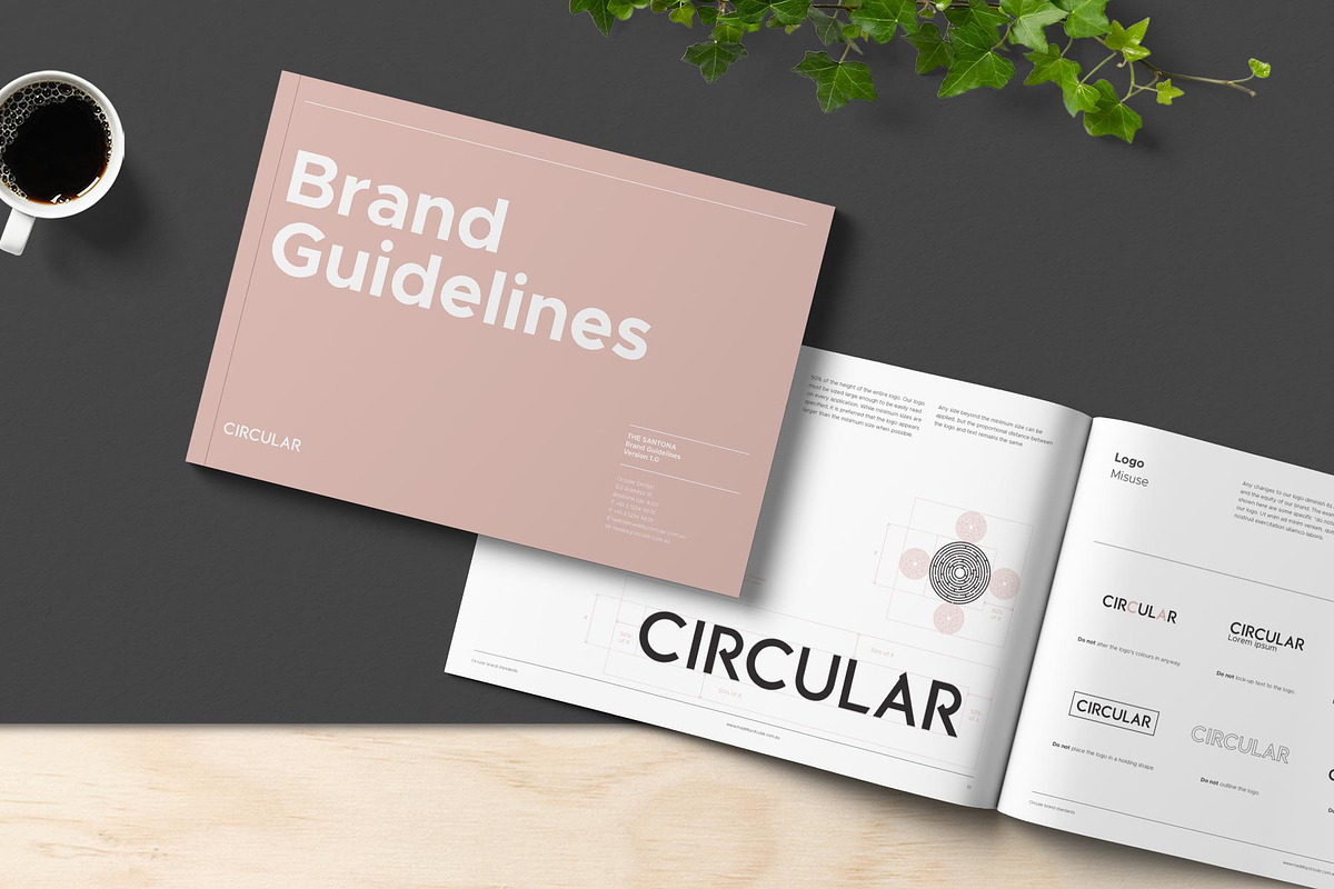SANTONA / Brand Guidelines, a Brochure Template by Circular (Photo 6 of 11)