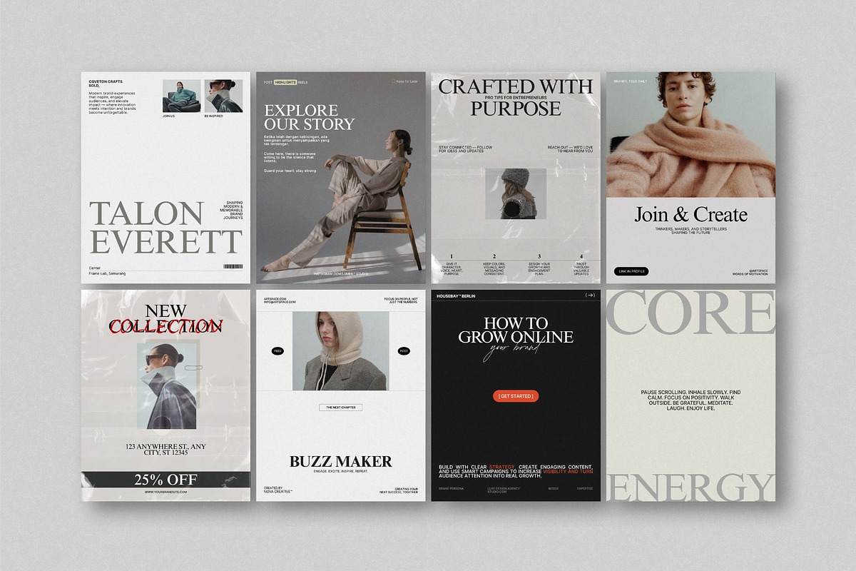 ZUNO | Instagram Post & Story (III), a Social Media Template by The Aesthetic Studio (Photo 3 of 10)