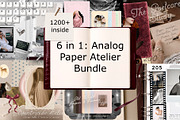 6 in 1: Analog Paper Atelier Bundle, an Object Graphic by Lidberia (Thumbnail 1 of 12)