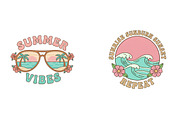 Vintage Beach Summer Sublimation, an Illustration by SinaCreation (Thumbnail 4 of 11)