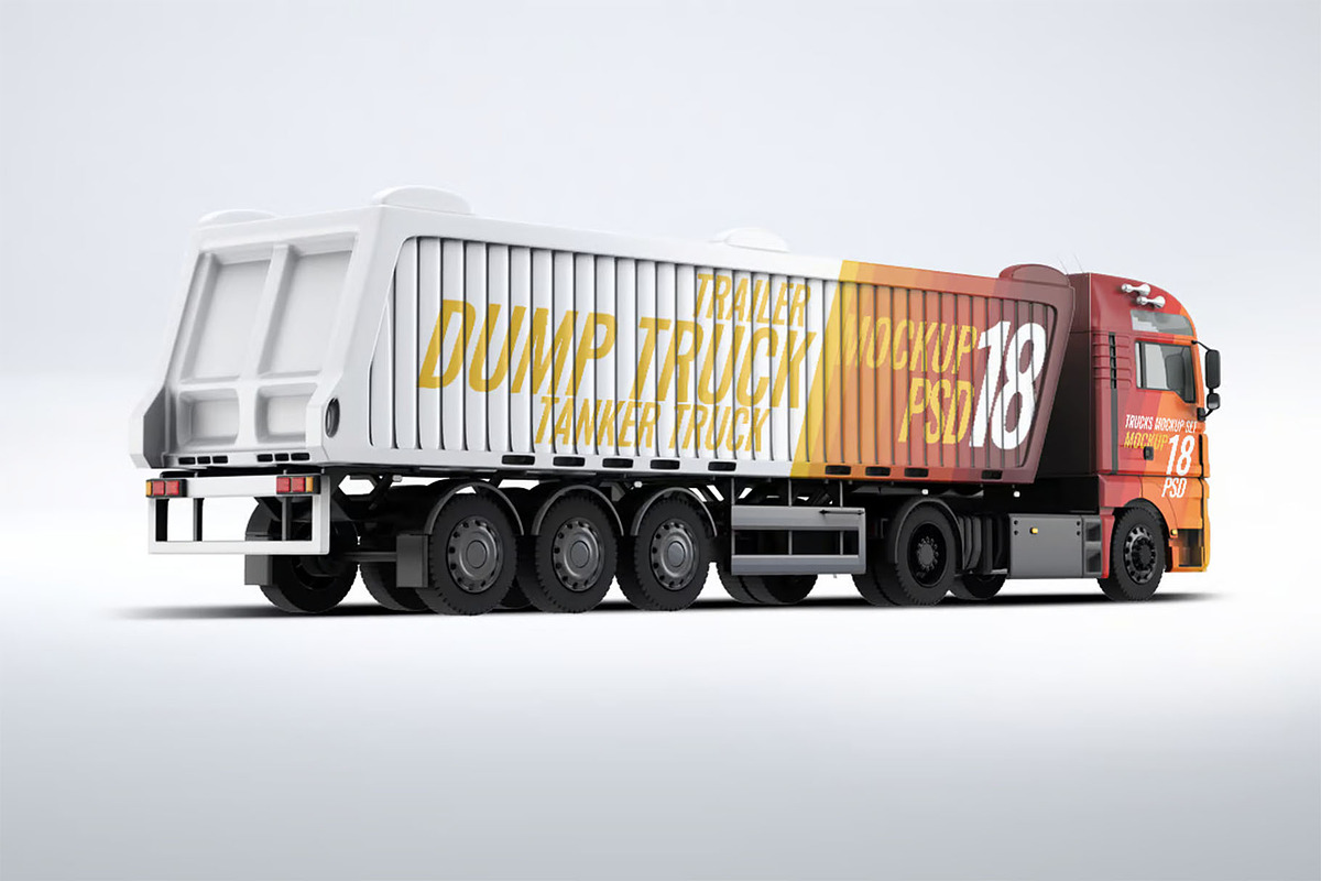 Trucks Mock-Up, a Product Mockup by DesignRushMarket (Photo 13 of 13)