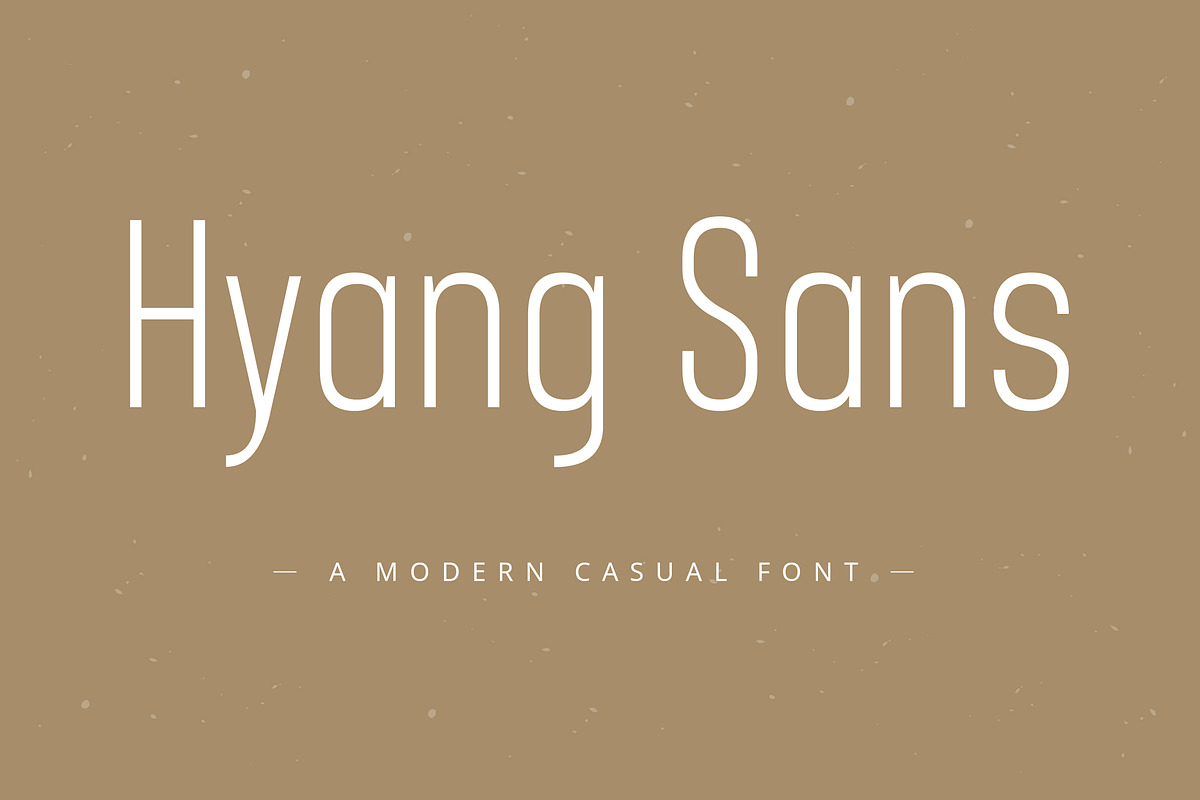 Hyang Modern Sans Serif Font, a Sans Serif Font by peterdraw (Photo 1 of 8)
