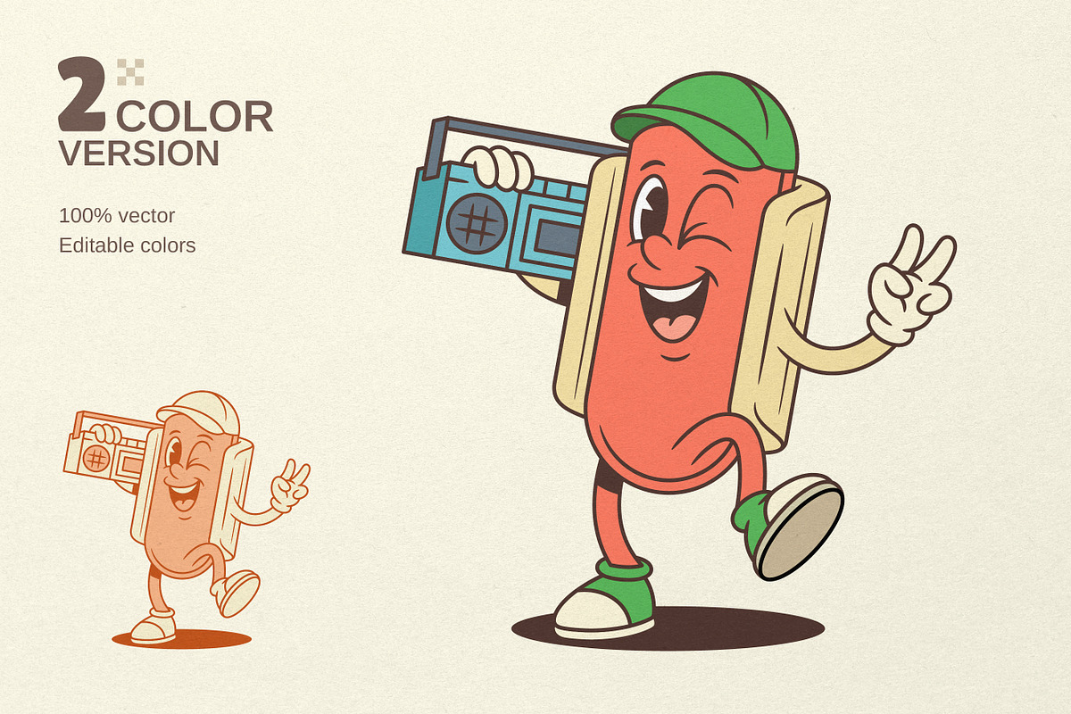 Hot Dog Cartoon Mascot Character, a Food Illustration by Vasya Kobelev (Photo 5 of 6)