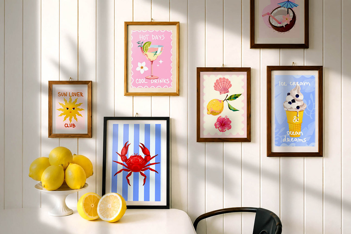 Summer Paradise Clip Art, a Seasonal Illustration by UnaAnya (Photo 2 of 7)