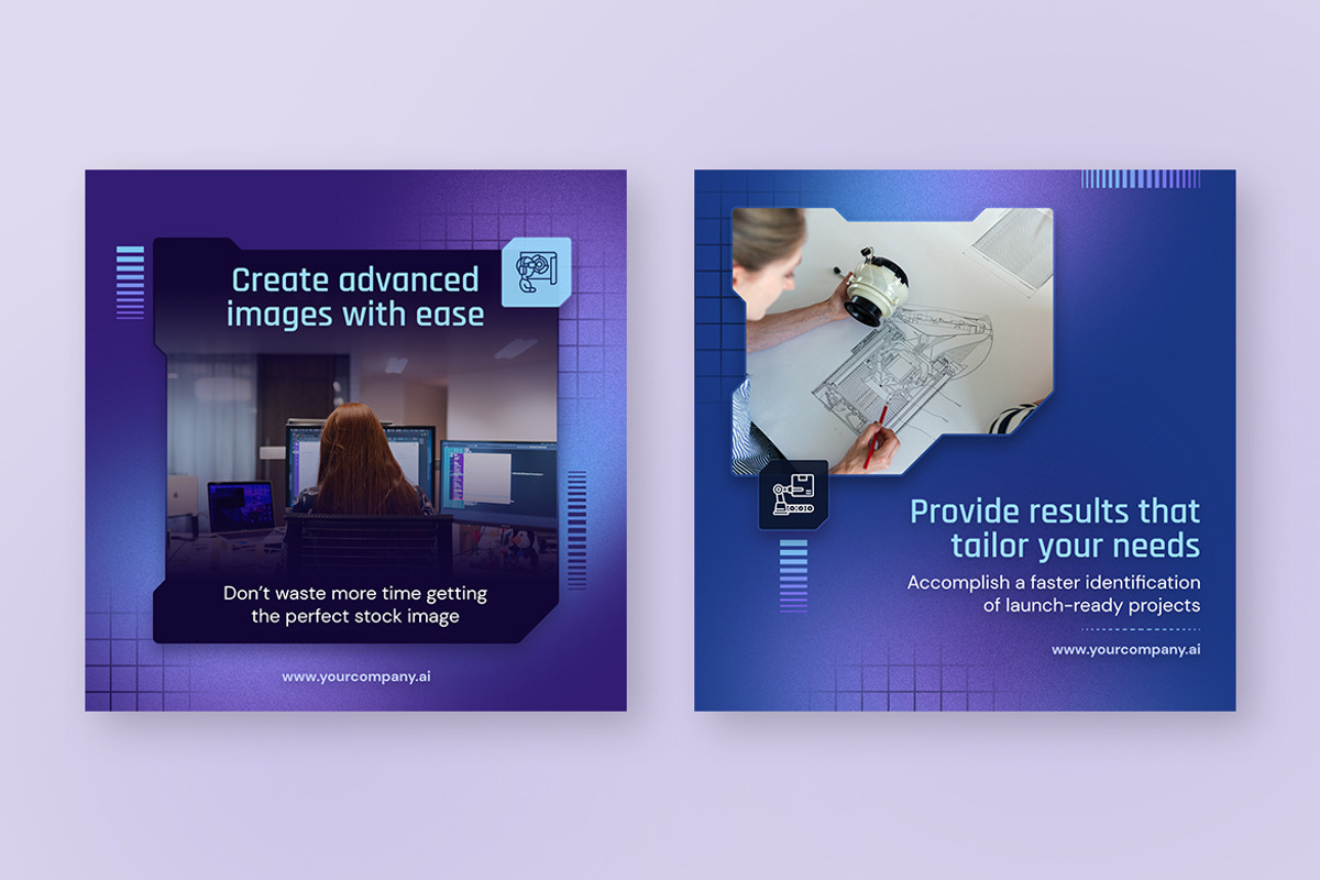 AI Social Media Post Templates, a Social Media Template by Brandify Studio (Photo 2 of 4)