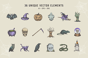 Halloween Graphic Elements Bundle