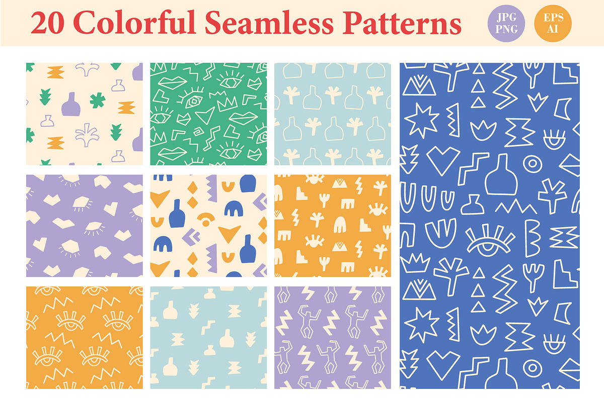 300+ Modern Abstract Bundle, a Graphic by Katrinelly (Photo 8 of 13)
