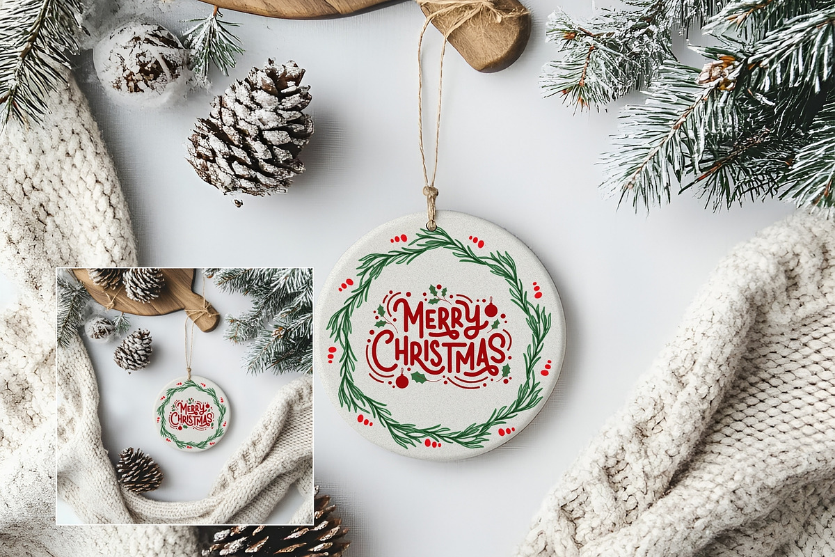Christmas Ornament Mockup SC014 - 01, a Books & Magazine Mockup by Callistemon Creative (Photo 7 of 10)
