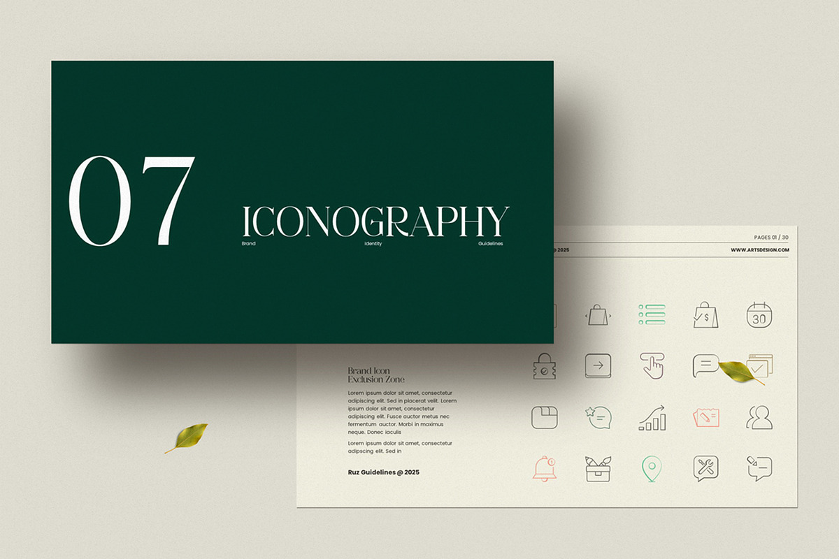 Brand Guidelines PowerPoint Template, a Presentation Template by Dream-Lab (Photo 11 of 12)