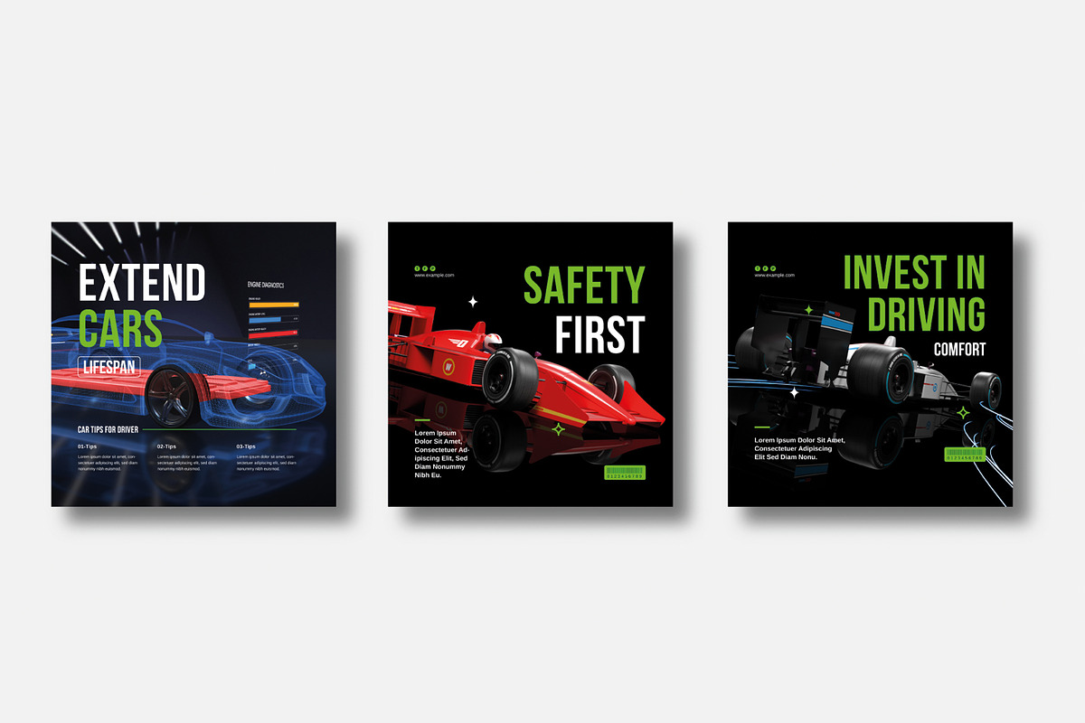 Car Social Media Post, a Social Media Template by MightyDesign (Photo 3 of 6)