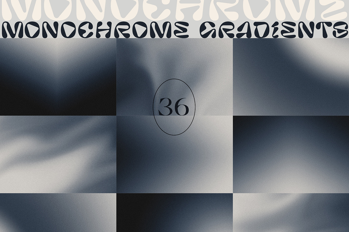 MONOCHROME Gradient & Floral Overlay, a Texture Graphic by Oksana Trygub (Photo 10 of 15)