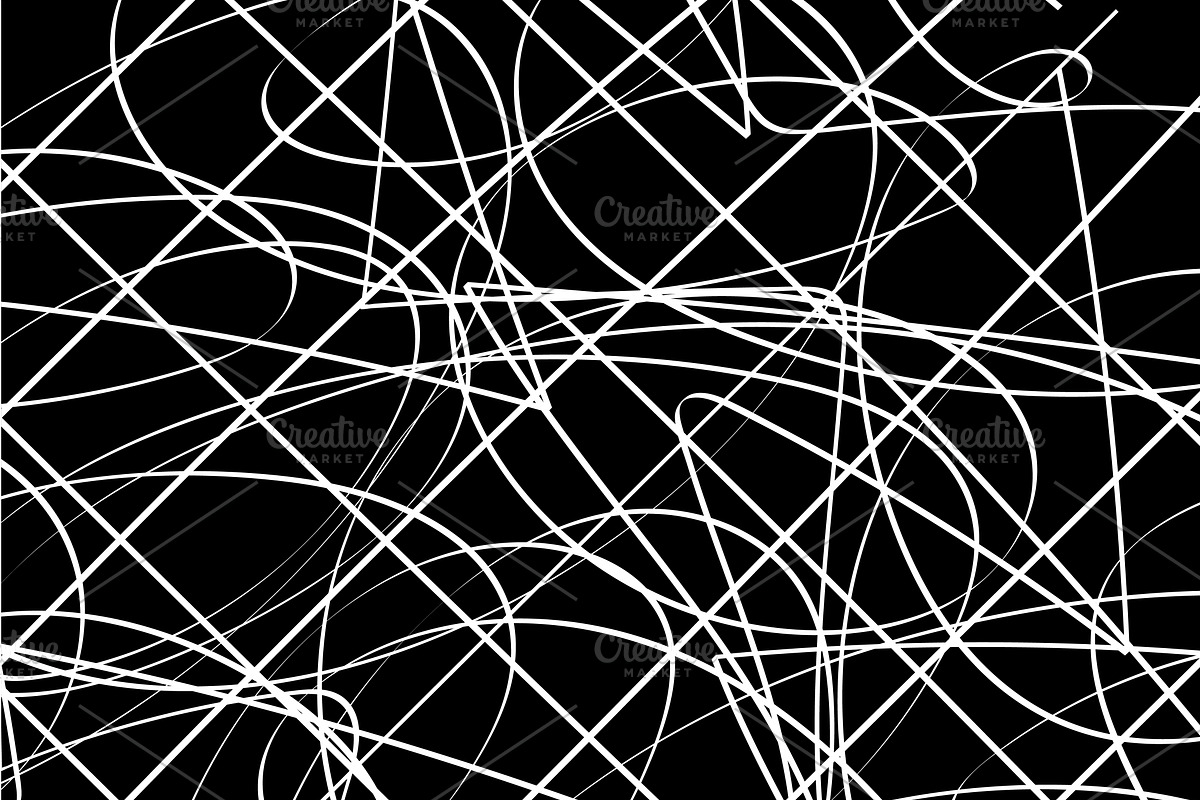 Black & White Scribbles, a Pattern Graphic by DaniKwok (Photo 7 of 7)