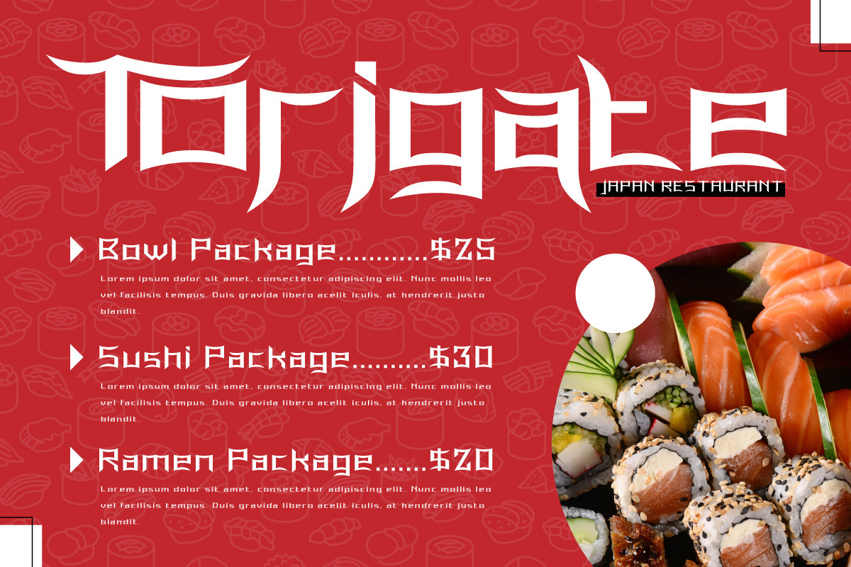Fujiso - Japanese Style Font, a Sans Serif Font by trabaskriya (Photo 6 of 8)