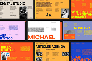 Michael - Brand Portfolio Keynote, a Presentation Template by Creatorism