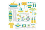 Summer collection-elements, icons, a Food Illustration by Dasha Efremova (Thumbnail 7 of 8)