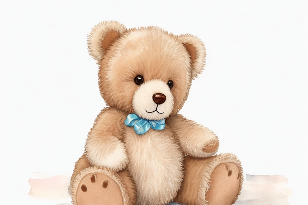 12 Watercolor teddy bear clipart, an Animal Illustration by ZaaxPrintables (Photo 6 of 13)