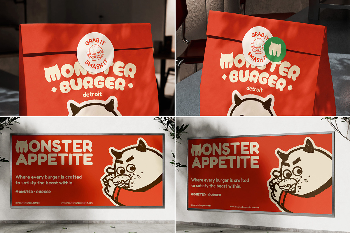 Burger & Fast Food Packaging Mockups, a Packaging Mockup by Vitora Mockup (Photo 8 of 12)