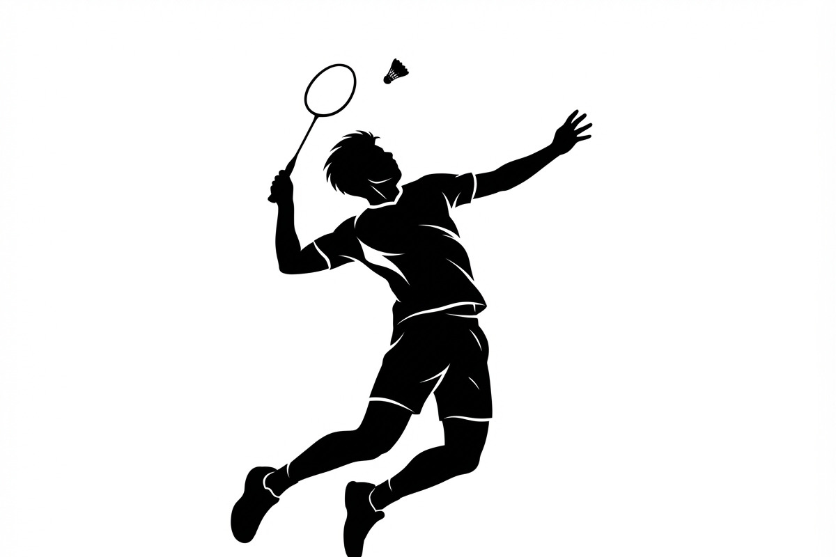 60 Badminton Player Smash Silhouette, a Person Illustration by Amazin_art (Photo 5 of 42)