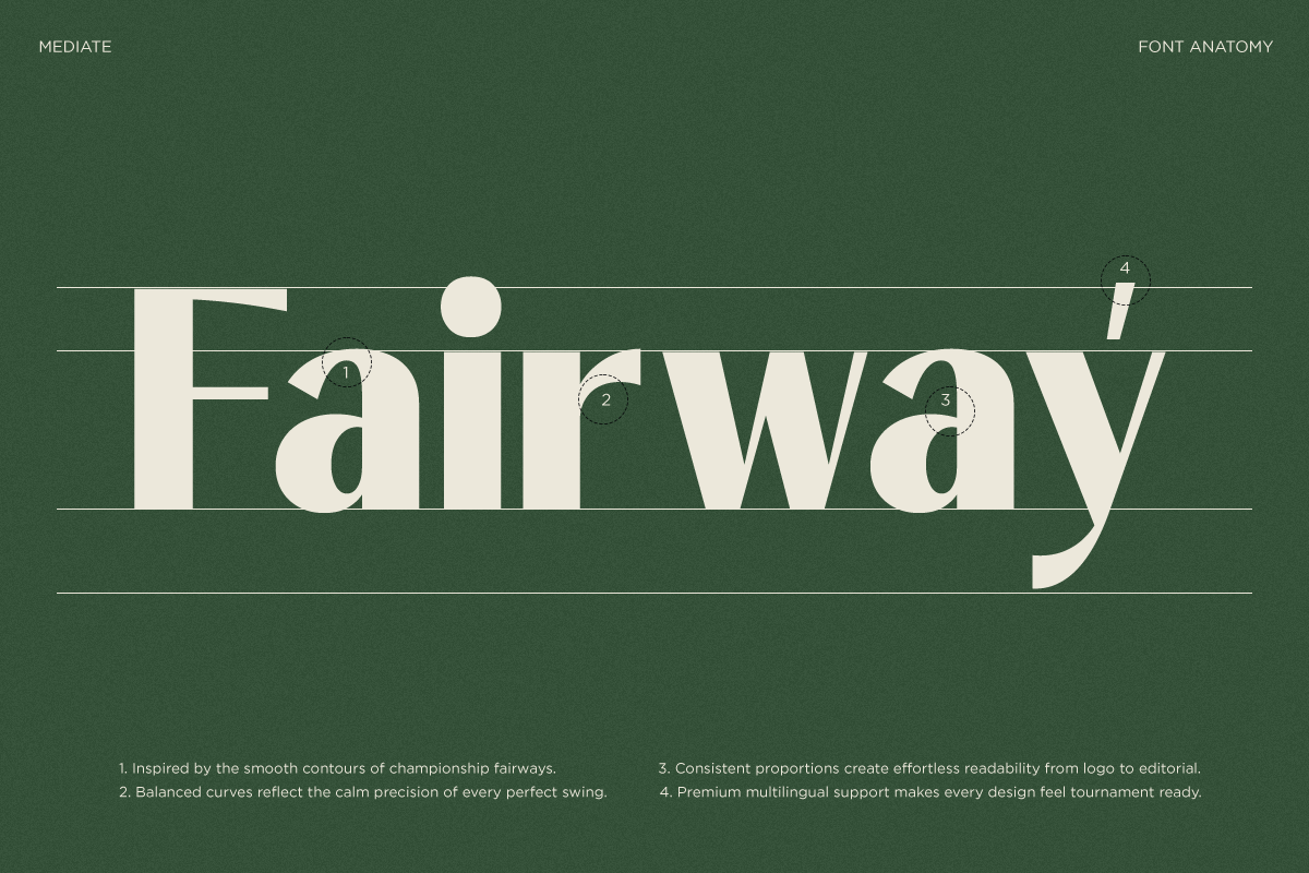 Mediate - Bold Elegant Sans Serif, a Sans Serif Font by RagamKata (Photo 7 of 10)
