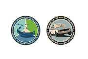 12 Vintage Automotive Badges, an Illustration by Liviu (Thumbnail 4 of 4)