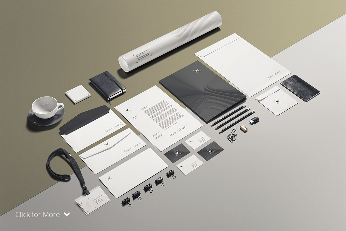 Business Stationery / Mock-Up, a Pens & Pencil Mockup by Mockup Cloud (Photo 2 of 5)