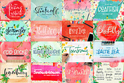 Font & Watercolor Bundle 92% OFF, a Font by Creativeqube Design (Thumbnail 2 of 28)
