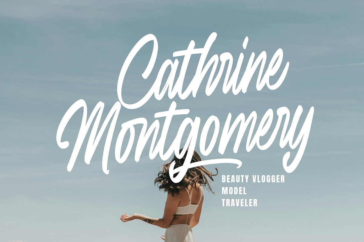 Sweet Cherice casual brush typeface, a Handwritten Font by Damarletter (Photo 2 of 6)