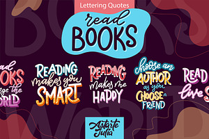 Lettering Quotes about Books