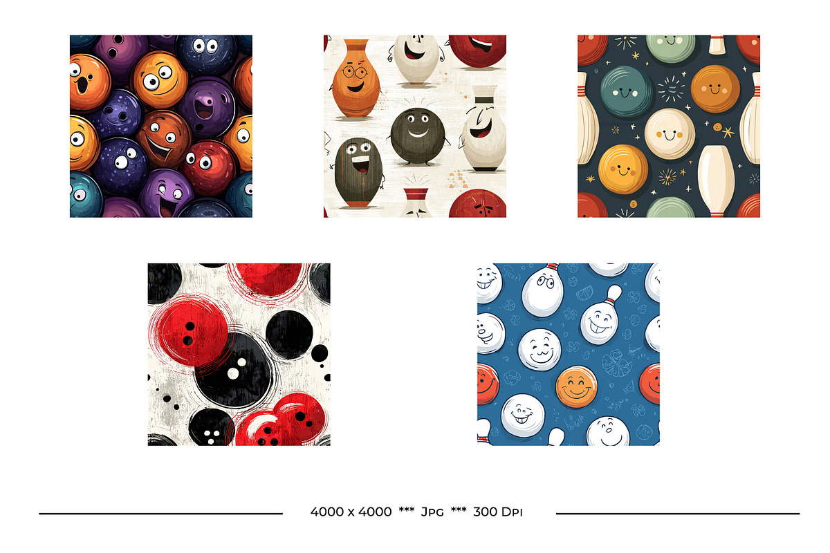 Bowling Bundle, a Pattern Graphic by karenfoleyphoto (Photo 4 of 5)