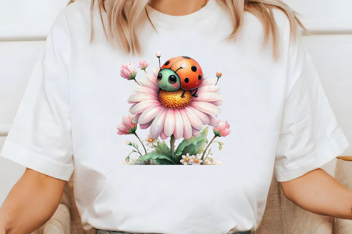Whimsical Summer Ladybug Clipart, an Illustration by Designworld (Photo 7 of 8)