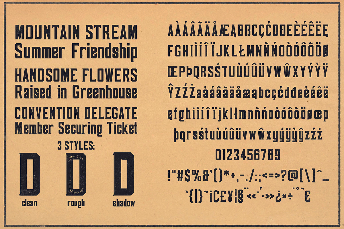 Darmond Font preview 2
