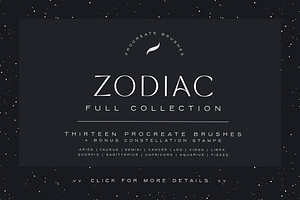 Zodiac Collection Procreate Brushes