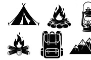 Camping Adventure Silhouette Icon, an Illustration by Artivon (Thumbnail 47 of 51)