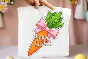 Happy Easter Carrot PNG, an Illustration by Libby Wishes